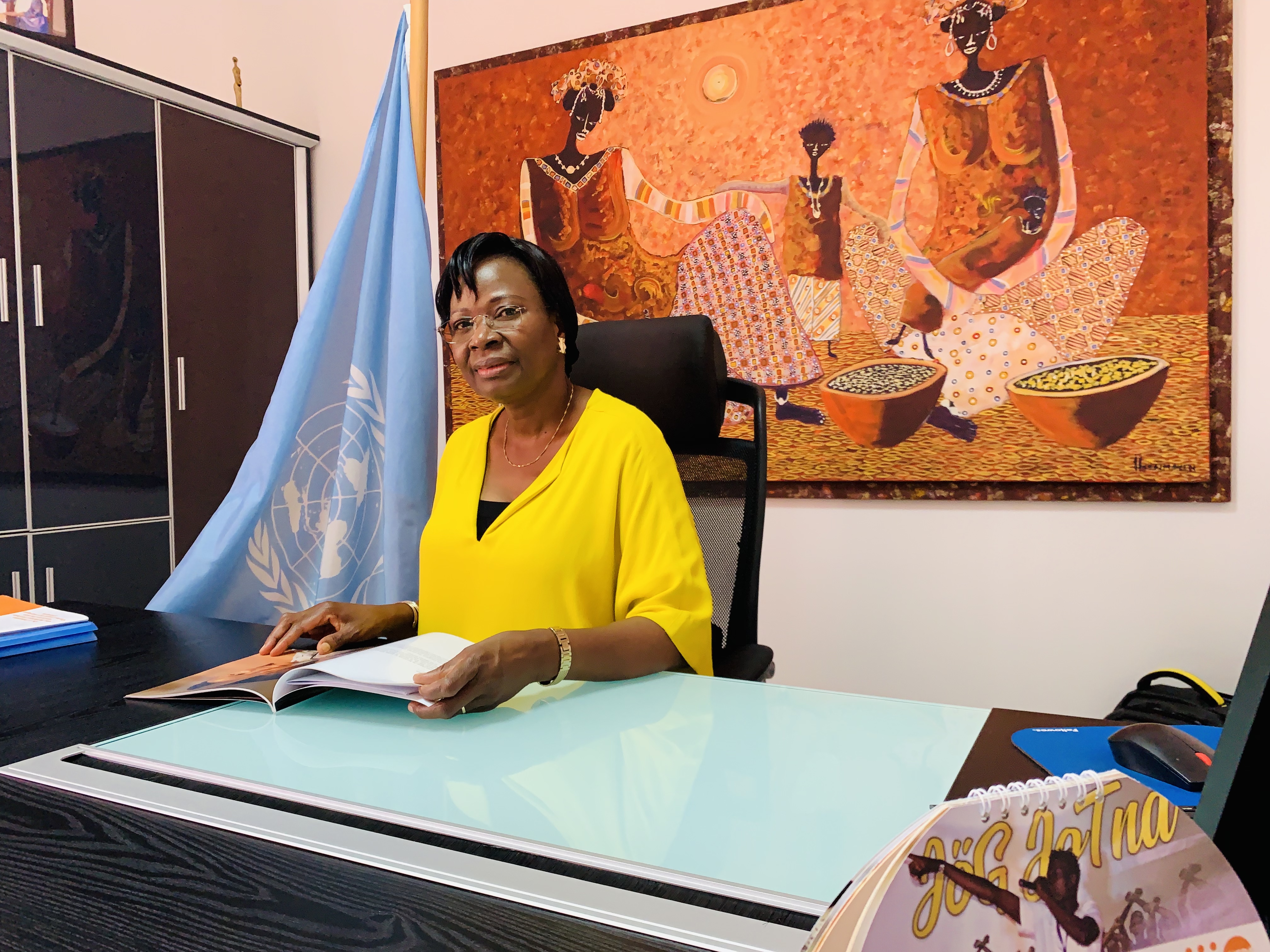 Une image de Mme la représentante du Bureau Pays de l'UNFPA
