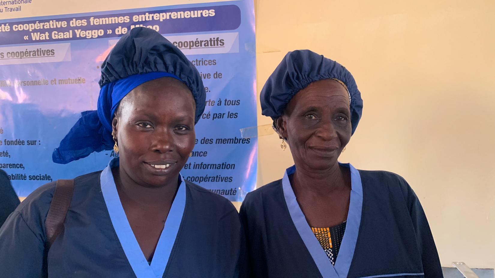 Sénégal/Dakar : Des femmes de la coopérative des femmes entrepreneures de « Wat Gaal Yeggo » mise en place par l’OIT Dakar © Adama DIA – OIT Dakar