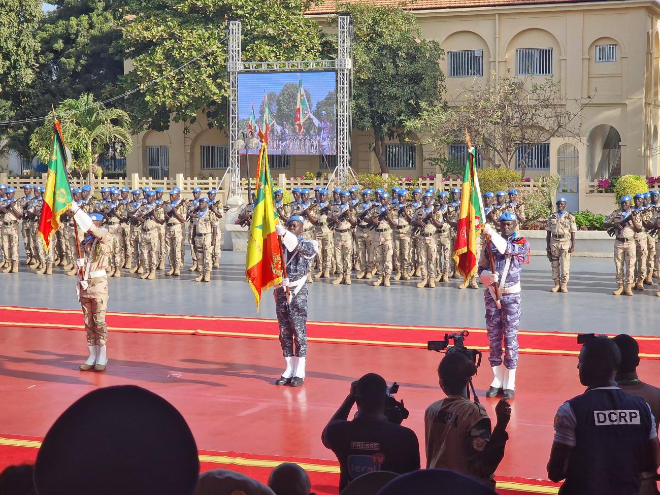 Cérémonie de dissolution du onzième et dernier détachement sénégalais (DTSEN11) de la MINUSMA).