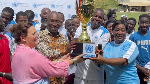 Remise du trophée du Système des Nations Unies au Sénégal