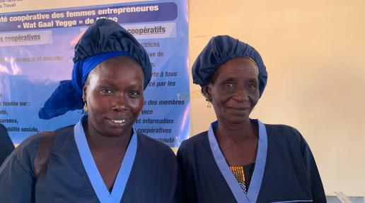 Sénégal/Dakar : Des femmes de la coopérative des femmes entrepreneures de « Wat Gaal Yeggo » mise en place par l’OIT Dakar © Adama DIA – OIT Dakar